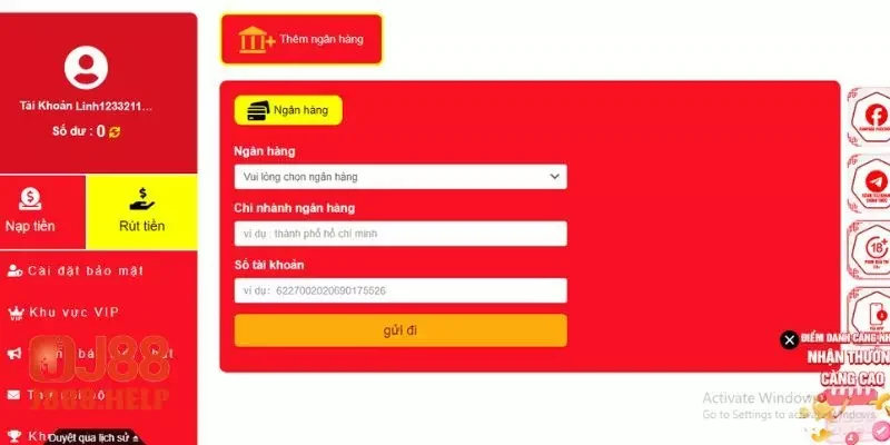 Điền thông tin vào biểu mẫu và hoàn tất giao dịch